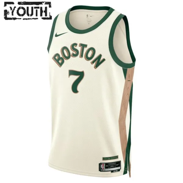 Nike Dječji Dres Boston Celtics Jaylen Brown 7 City Edition 2023/24 Swingman Bijela