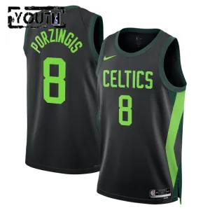 Nike Dječji Dres Boston Celtics Kristaps Porzingis City Edition 2024/25 Swingman Crna