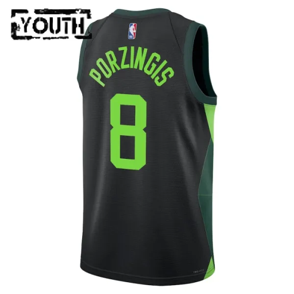 Nike Dječji Dres Boston Celtics Kristaps Porzingis City Edition 2024/25 Swingman Crna
