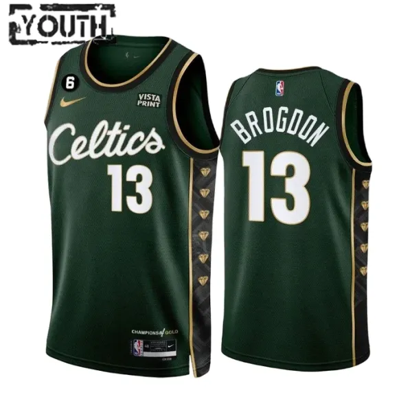 Nike Dječji Dres Boston Celtics Malcolm Brogdon 13 City Edition 2022/23 Swingman Zelena Nike Dječji Dres Boston Celtics Malcolm Brogdon 13 City Edition 2022/23 Swingman Zelena