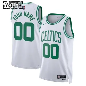 Nike Dječji Dres Boston Celtics Personalizacija Association Edition Swingman Bijela