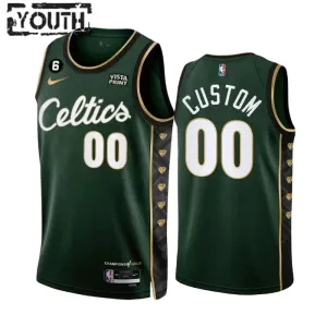 Nike Dječji Dres Boston Celtics Personalizacija City Edition 2022/23 Swingman Zelena