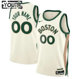 Nike Dječji Dres Boston Celtics Personalizacija City Edition 2023/24 Swingman Bijela