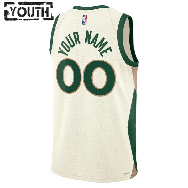 Nike Dječji Dres Boston Celtics Personalizacija City Edition 2023/24 Swingman Bijela