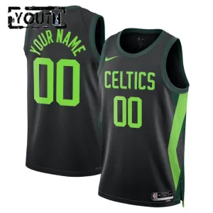 Nike Dječji Dres Boston Celtics Personalizacija City Edition 2024/25 Swingman Crna