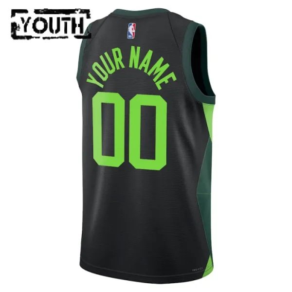 Nike Dječji Dres Boston Celtics Personalizacija City Edition 2024/25 Swingman Crna