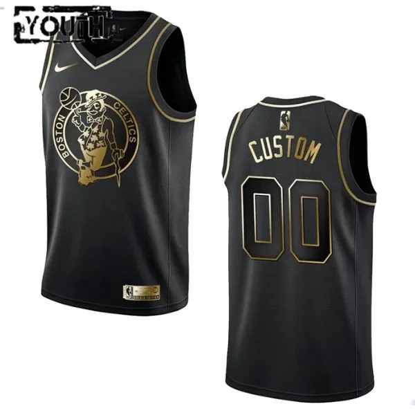 Nike Dječji Dres Boston Celtics Personalizacija Golden Edition Swingman Crna Nike Dječji Dres Boston Celtics Personalizacija Golden Edition Swingman Crna