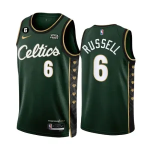 Nike Muški Dres Boston Celtics Bill Russell 6 City Edition 2022/23 Swingman Zelena
