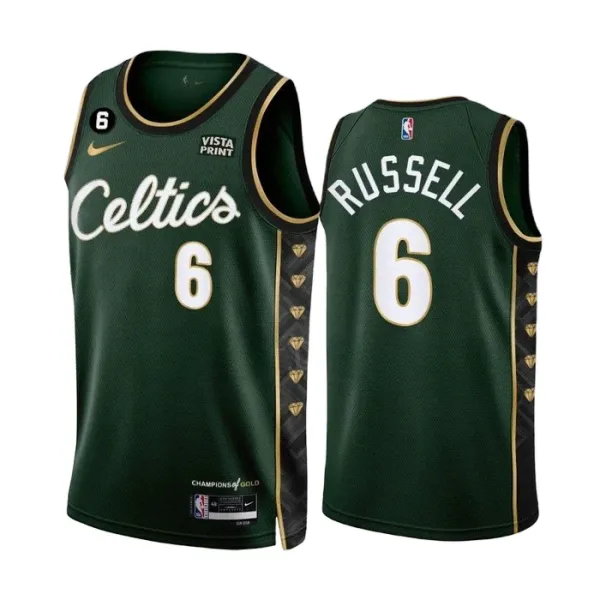 Nike Muški Dres Boston Celtics Bill Russell 6 City Edition 2022/23 Swingman Zelena Nike Muški Dres Boston Celtics Bill Russell 6 City Edition 2022/23 Swingman Zelena