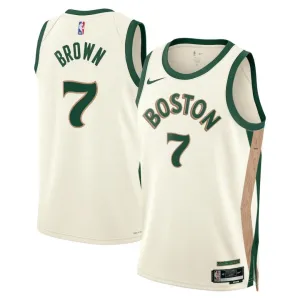 Nike Muški Dres Boston Celtics Jaylen Brown 7 City Edition 2023/24 Swingman Bijela