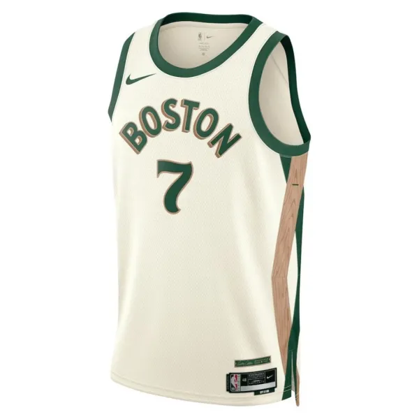 Nike Muški Dres Boston Celtics Jaylen Brown 7 City Edition 2023/24 Swingman Bijela