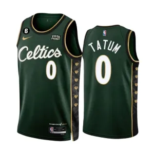 Nike Muški Dres Boston Celtics Jayson Tatum 0 City Edition 2022/23 Swingman Zelena