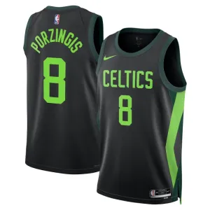 Nike Muški Dres Boston Celtics Kristaps Porzingis City Edition 2024/25 Swingman Crna