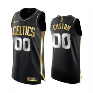 Nike Muški Dres Boston Celtics Limited Personalizacija Golden Edition Swingman Crna