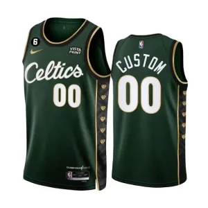 Nike Muški Dres Boston Celtics Personalizacija City Edition 2022/23 Swingman Zelena