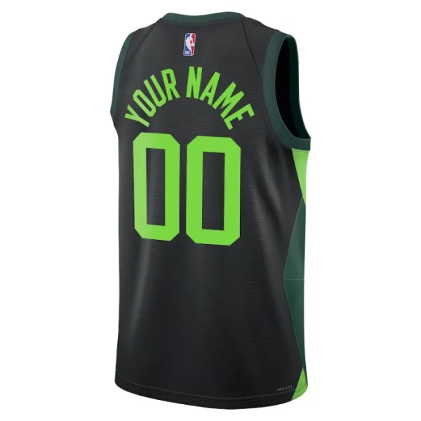 Nike Muški Dres Boston Celtics Personalizacija City Edition 2024/25 Swingman Crna