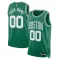 Nike Muški Dres Boston Celtics Personalizacija Icon Edition Swingman Zelena