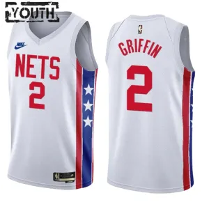 Dječji Dres Brooklyn Nets Blake Griffin 2 Classic Edition 2022/23 Swingman Bijela Dječji Dres Brooklyn Nets Blake Griffin 2 Classic Edition 2022/23 Swingman Bijela