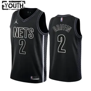 Dječji Dres Brooklyn Nets Blake Griffin 2 Statement Edition Swingman Crna