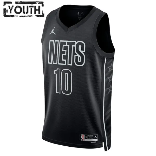 Dječji Dres Brooklyn Nets Jordan Ben Simmons 10 Statement Edition Swingman Crna