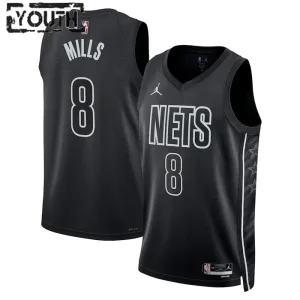 Dječji Dres Brooklyn Nets Jordan Patty Mills 8 Statement Edition Swingman Crna