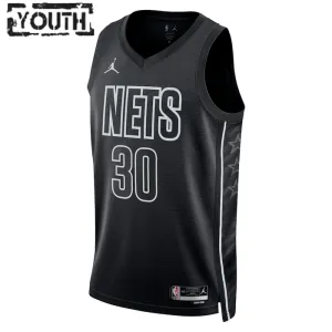 Dječji Dres Brooklyn Nets Jordan Seth Curry 30 Statement Edition Swingman Crna
