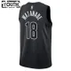 Dječji Dres Brooklyn Nets Jordan Yuta Watanabe 18 Statement Edition Swingman Crna