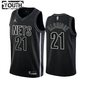 Dječji Dres Brooklyn Nets Lamarcus Aldridge 21 Statement Edition Swingman Crna