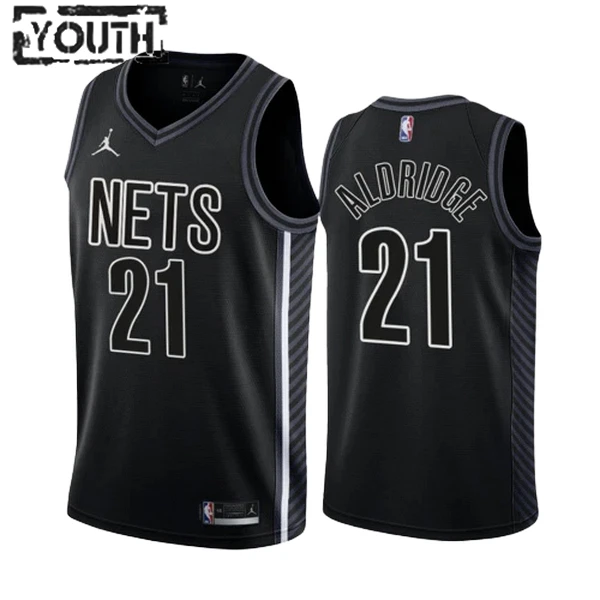 Dječji Dres Brooklyn Nets Lamarcus Aldridge 21 Statement Edition Swingman Crna Dječji Dres Brooklyn Nets Lamarcus Aldridge 21 Statement Edition Swingman Crna