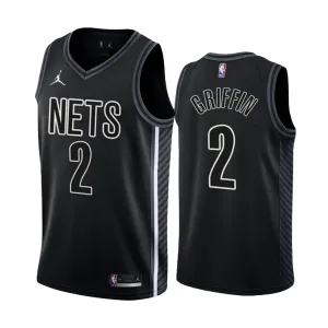 Muški Dres Brooklyn Nets Blake Griffin 2 Statement Edition Swingman Crna