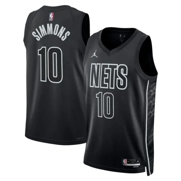 Muški Dres Brooklyn Nets Jordan Ben Simmons 10 Statement Edition Swingman Crna Muški Dres Brooklyn Nets Jordan Ben Simmons 10 Statement Edition Swingman Crna