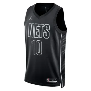 Muški Dres Brooklyn Nets Jordan Ben Simmons 10 Statement Edition Swingman Crna