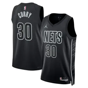 Muški Dres Brooklyn Nets Jordan Seth Curry 30 Statement Edition Swingman Crna