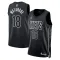 Muški Dres Brooklyn Nets Jordan Yuta Watanabe 18 Statement Edition Swingman Crna