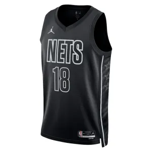 Muški Dres Brooklyn Nets Jordan Yuta Watanabe 18 Statement Edition Swingman Crna