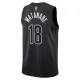 Muški Dres Brooklyn Nets Jordan Yuta Watanabe 18 Statement Edition Swingman Crna