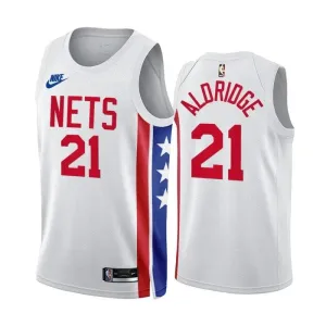 Muški Dres Brooklyn Nets Lemarcus Aldridge 21 Classic Edition 2022/23 Swingman Bijela
