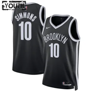 Nike Dječji Dres Brooklyn Nets Ben Simmons 10 Icon Edition Swingman Crna