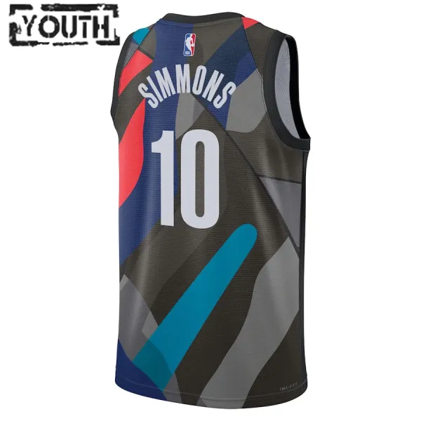 Nike Dječji Dres Brooklyn Nets Ben Simmons City Edition 2023/24 Swingman Crna