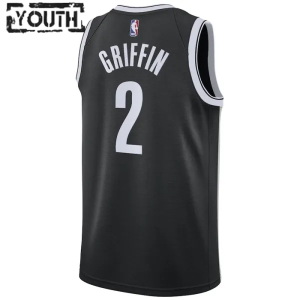 Nike Dječji Dres Brooklyn Nets Blake Griffin 2 Icon Edition Swingman Crna