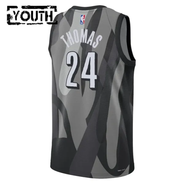 Nike Dječji Dres Brooklyn Nets Cam Thomas City Edition 2024/25 Swingman Sivo