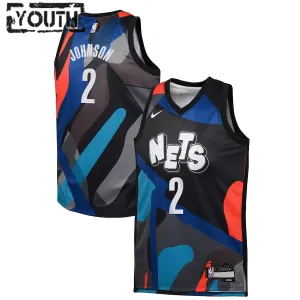 Nike Dječji Dres Brooklyn Nets Cameron Johnson City Edition 2023/24 Swingman Crna