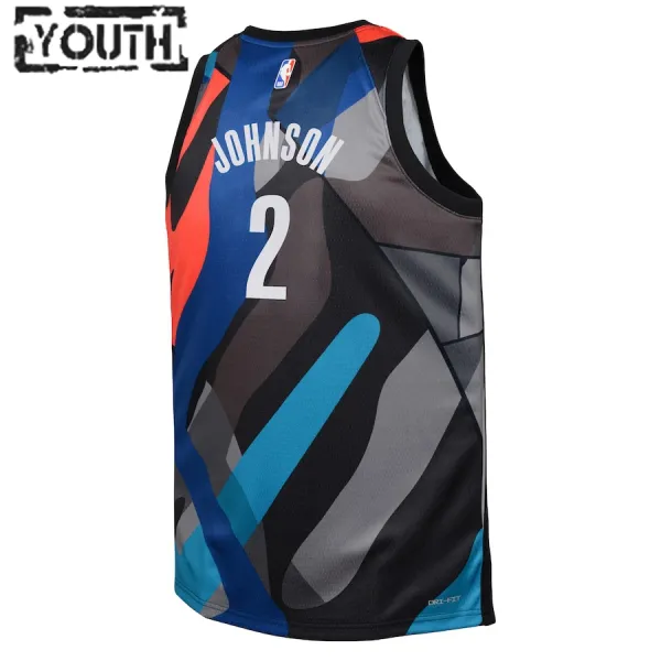 Nike Dječji Dres Brooklyn Nets Cameron Johnson City Edition 2023/24 Swingman Crna