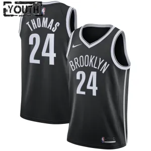 Nike Dječji Dres Brooklyn Nets Cameron Thomas 24 Icon Edition Swingman Crna