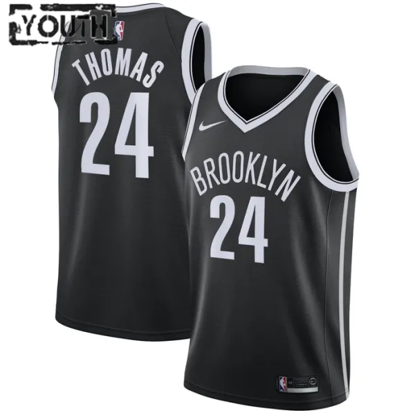 Nike Dječji Dres Brooklyn Nets Cameron Thomas 24 Icon Edition Swingman Crna Nike Dječji Dres Brooklyn Nets Cameron Thomas 24 Icon Edition Swingman Crna