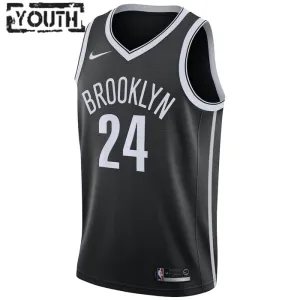 Nike Dječji Dres Brooklyn Nets Cameron Thomas 24 Icon Edition Swingman Crna