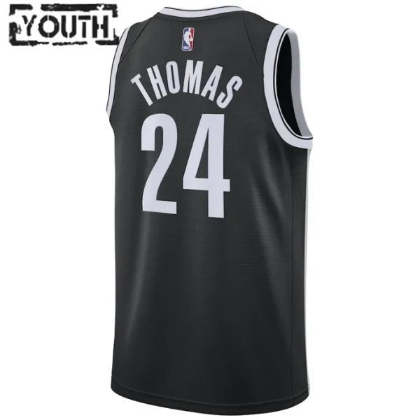 Nike Dječji Dres Brooklyn Nets Cameron Thomas 24 Icon Edition Swingman Crna