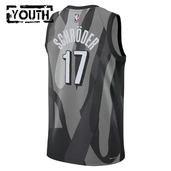 Nike Dječji Dres Brooklyn Nets Dennis Schroder City Edition 2024/25 Swingman Sivo