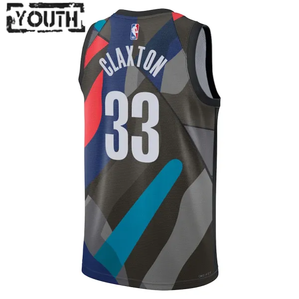 Nike Dječji Dres Brooklyn Nets Nic Claxton City Edition 2023/24 Swingman Crna