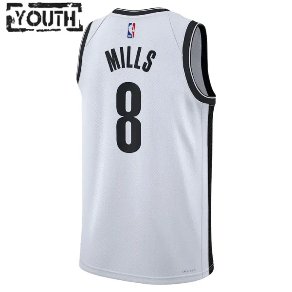 Nike Dječji Dres Brooklyn Nets Patty Mills 8 Association Edition Swingman Bijela